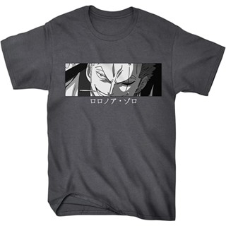 Fvrstuk Mens Anime One Piece Zoro เสื้อยืดแขนสั้นลำลอง