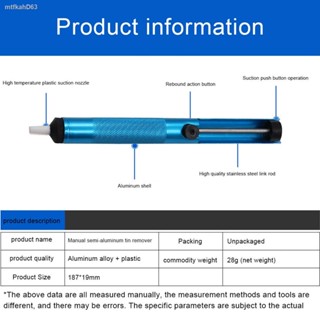 Metal Desoldering Pump Suction Tin Gun Sucker Solder Removal Pen Vacuum Soldering Iron Desoldering Hand Soldering Tools