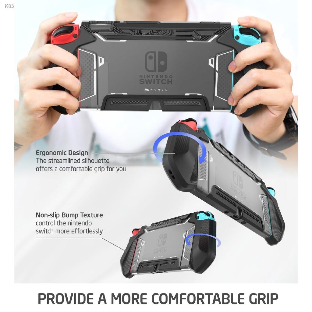 Nintendo Switch Mumba TPU Grip Protective Cover Case Compatible with Nintendo Switch Console and Joy-Con Controller