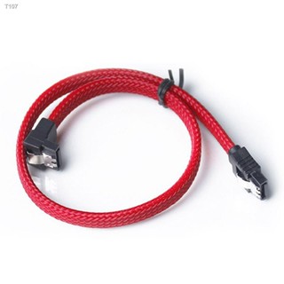 50CM SATA 3.0 III SATA3 7pin Data Cable Right Angle 6Gb/s SSD Cables HDD Hard Disk Data Cord with Nylon Sleeved