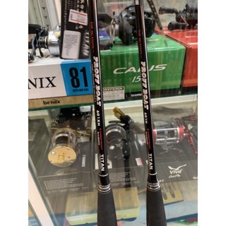คัน Titan ⚡️ Proff Boat ⚡️สปิน 6ฟุต ท่อนเดียว 🎣รีซีทเป็นโลหะ