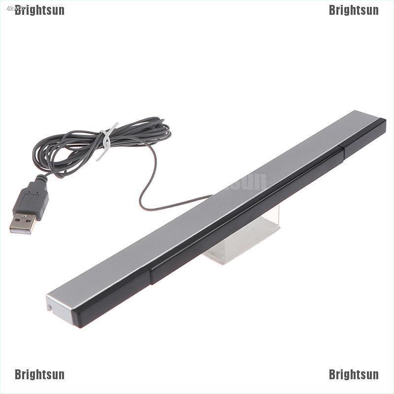 Brightsun■ Wii Sensor Bar Wired Receivers Ir Signal Ray Usb Plug Replacement For Nintendo