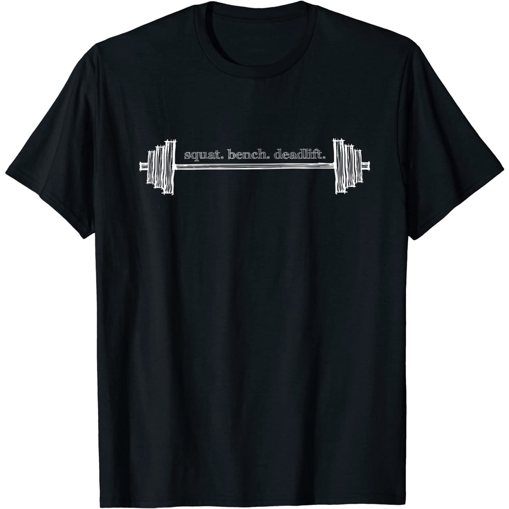 Strength Training Barbell Weightlifting Retro Gym T-shirt