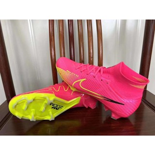 รองเท้าฟุตบอล Air Zoom Mercurial Superfly 9 Ix Elite Fg - Pink Blast Volt Gridiron