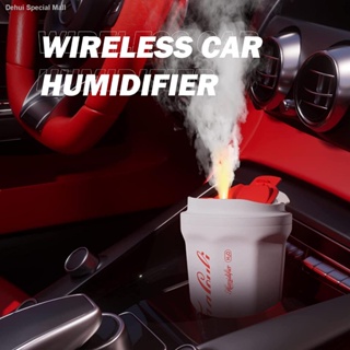 Creative 400ml Wireless Air Humidifier Aroma Oil Diffuser Car Air Freshener Mini Coke Cup Diffuser USB Rechargable Humid