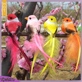 [VIP] Artificial Foam Feather Bird Figurine Ornament Lawn Yard Garden Tree Decoration