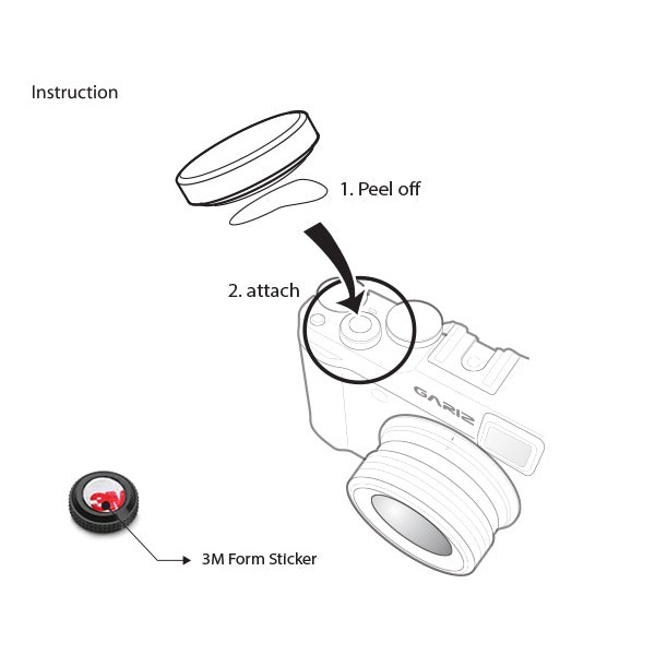 Clearance Gariz Sticker-type Soft Release Button - zoomcamera_official ...