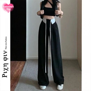 🌺กางเกง กางเกงขายาว กางเกงขายาวเอวสูง S-3Xl High Waist Trousers【Crystal_003】