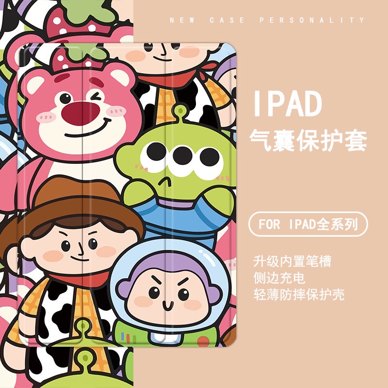 anime toy story เคสไอแพด 10.2 gen7/8/9 case iPad gen5/6 mini 1 2 3 4 5 6 เคส ipad air 4 5 gen10 pro11 2022 case pen slot
