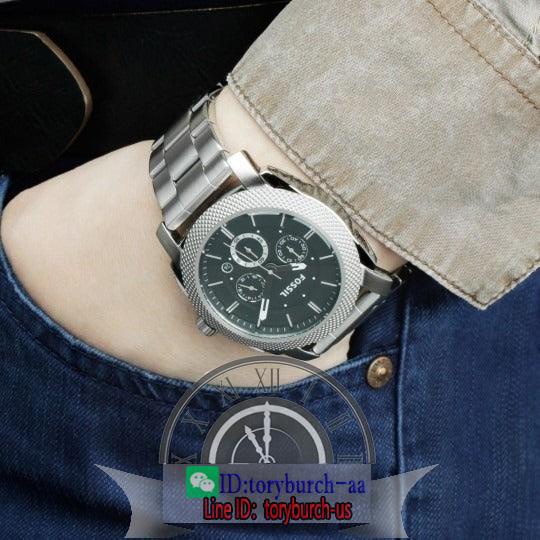 Fossil men's quartz analog watch versatile runway chrono business casual wristwatch FS4776 FS4552