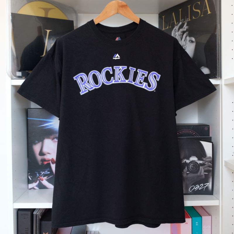 เสื้อยืด MLB, Colorado Rockies เบอร์27 มือสองของแท้