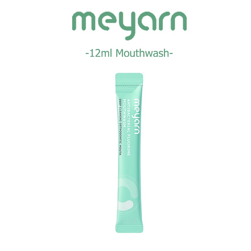 ​MEYARN  น้ํายาบ้วนปากแบบพกพาขนาด 12 มล. มีส่วนผสมของฟลูออรีน