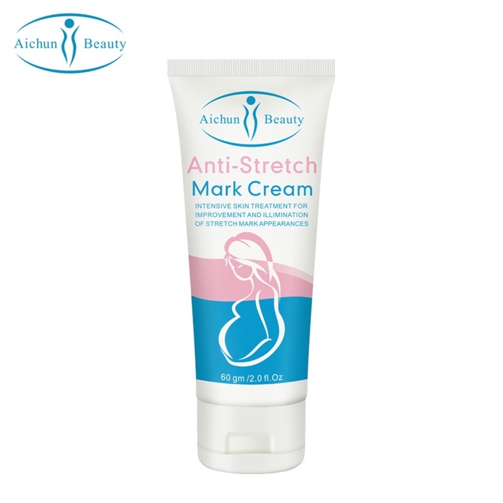 Aichun Beauty ครีมลดรอยแตกลาย [AC227] Anti-Stretch Mark Cream ครีมทาท้อง ผิวแตก ขาลาย ทาสะโพก 60g.