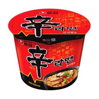 มาม่าเกาหลี Nong Shim Shin Ramyun Noodle Soup Cup 114g