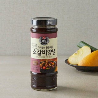 ซอสคัลบี้หมักซี่โครงเนื้อ (ซี่โครง) cj beksul galbi sauce for beef 500g 소갈비 양념