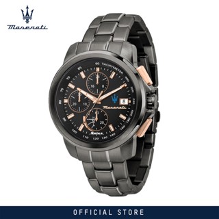 [2 Years Warranty] Maserati Successo Solar 45mm Chronograph Mens Solar Watch (Battery Free) R8873645001