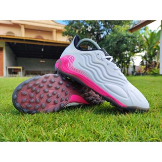 รองเท้าฟุตบอล Adidas Copa Sense.1 Tf Tapak Turf Gerigi Mini สีขาว สีชมพู