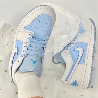 ✹NIKE W JORDAN 1 LOW SE SAIL ICE แท้ 100%รองเท้าผ้าใบผู้ชายญิง