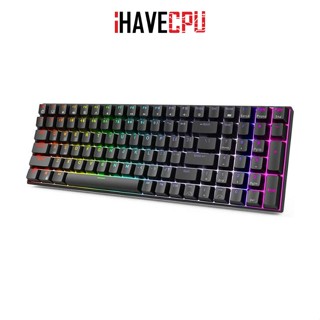 iHAVECPU KEYBOARD (คีย์บอร์ด) ROYAL KLUDGE RK100 TRI-MODES (RK RED SWITCH LINEAR) BLACK