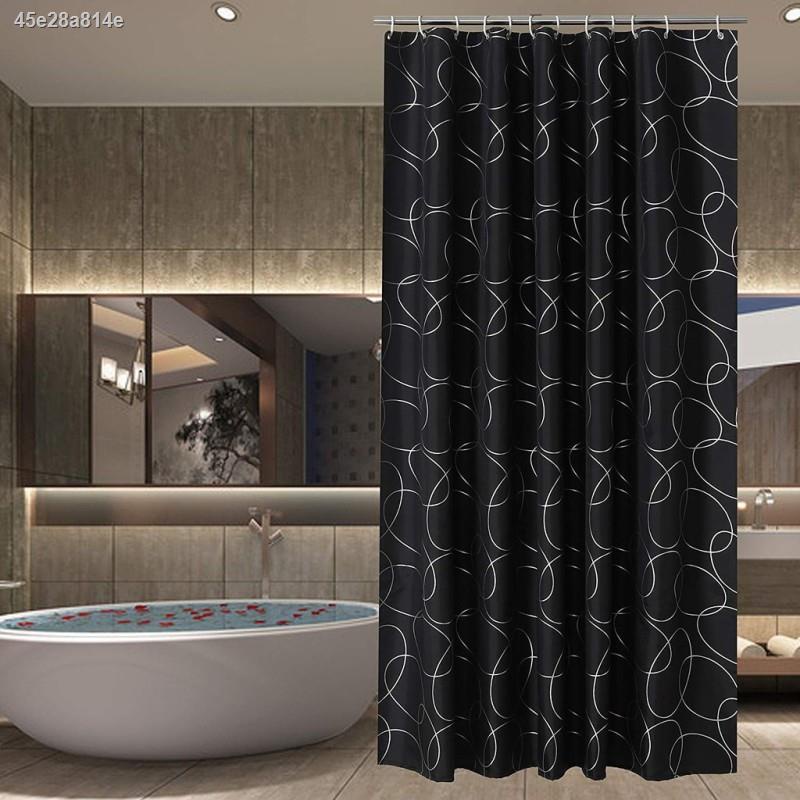 Red Wisteria flower printing pattern thickened waterproof mildew polyester fabric shower curtain hot