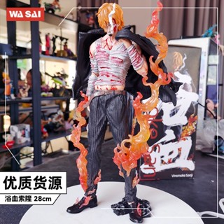 Figure One Piece [รุ่นคุณภาพสูง] Bloody Sanji รูปอะนิเมะตุ๊กตาเครื่องประดับของเล่นของขวัญ