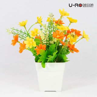 U-RO DECOR รุ่น Flower Vase Mixed Models #WR001(คละแบบ) ยูโรเดคคอร์ กระถาง แต่งบ้าน ใส่ของ ดอกไม้ ประดิษฐ์ flower ช่อดอก