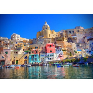 U-RO DECOR ภาพพิมพ์ รุ่น PROCIDA ขนาด 70x100 ซม. ภาพพิมพ์ ผ้าแคนวาส รูปภาพติดผนัง ภาพแขวนผนัง ภาพพิมพ์ตกแต่งบ้าน ภาพพิมพ์ผนังบ้าน