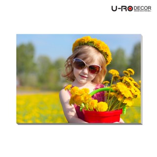 U-RO DECOR ภาพพิมพ์ รุ่น SMILEY ขนาด 50x70 ซม.ผ้าแคนวาส รูปภาพติดผนัง ภาพแขวนผนัง