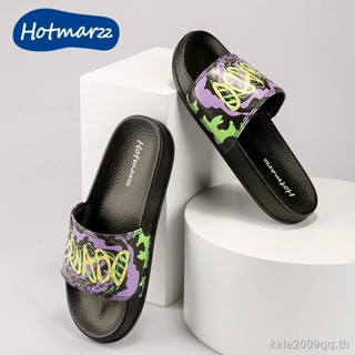 Hotmarzz รองเท้าแตะกีฬา กันลื่น สีดํา ระดับไฮเอนด์ แฟชั่นฤดูร้อน สําหรับผู้หญิง