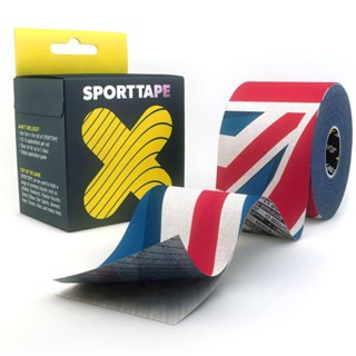 Sporttape (Kinesiology Tape) เทปพยุงกล้ามเนื้อ รุ่น Extra Sticky สี Great Britain