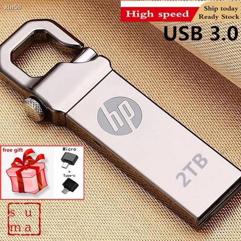 ▦☞HP 2TB Flash Drive Metal Waterproof High speed U Disk Flash Drive