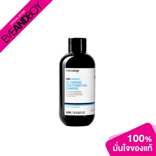 CHARCOALOGY - Purestrength Oil Control Scalp Purifying Shampoo 400 ml.