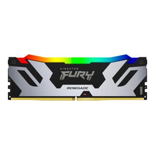 16GB (16GBx1) DDR5 6400MHz RAM (หน่วยความจำ) KINGSTON FURY RENEGADE DDR5 RGB (BLACK-SILVER) (KF564C32RSA-16) :