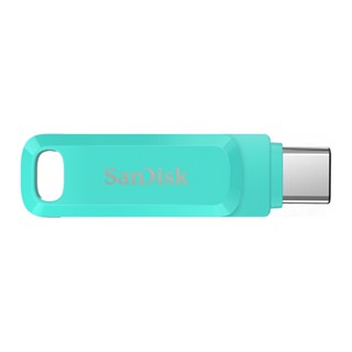 128 GB FLASH DRIVE (แฟลชไดร์ฟ) SANDISK ULTRA DUAL DRIVE GO USB TYPE-C (GREEN) (SDDDC3-128G-G46G)!!