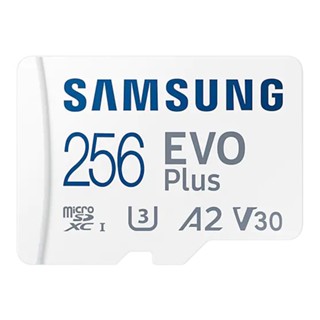 อุปกรณ์จัดเก็บข้อมูล &lt;&gt; 256 GB MICRO SD CARD (ไมโครเอสดีการ์ด) SAMSUNG EVO PLUS (MB-MC256KA/APC)