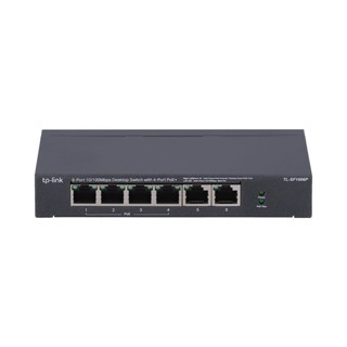 อุปกรณ์เน็ตเวิร์ค ) SWITCH (สวิตซ์) TP-LINK SWITCH HUB 6 PORT (TL-SF1006P) 6 PORT 10/100 4 PORT POE