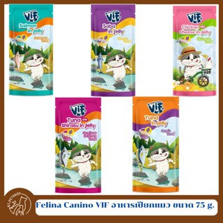 Felina Canino VIF อาหารเปียกแมว ช่วยระบบทางเดินอาหาร และ บำรุงสายตา ขนาด 75 g.