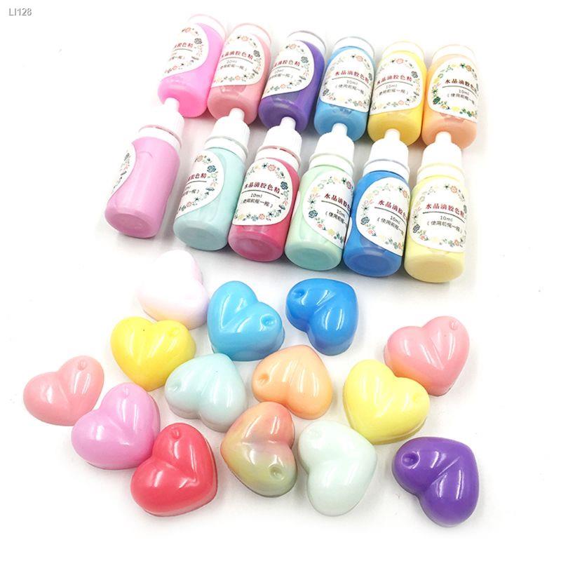 ►♈❉12 Bottles Liquid Macaron Candy Color Resin Pigment Dye Resin Epoxy Jewelry DIY