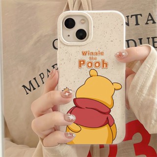 เคสโทรศัพท์มือถือ แบบนิ่ม ลายการ์ตูนหมีพูห์ สีขาว สําหรับ iphone 14promax 11 13 12 7 8 Plus X XR XSMax