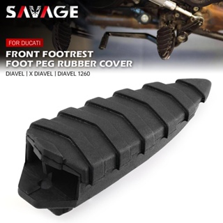 Front Foot Peg Footrest Rubber Cover For DUCATI Diavel/Carbon XDiavel X Diavel 1260 Motorcycle Accessories Pedal Guards