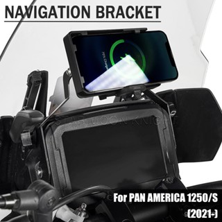 For RA1250 Pan America 1250 S 21- Motorcycle Accessories GPS Navigation Plate Bracket Windshield Stand Phone Mobile Phon