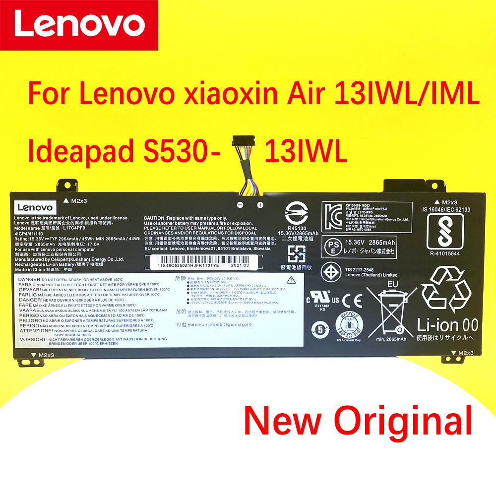 ใหม่เดิมแบตเตอรี่แล็ปท็อปสำหรับ Lenovo Xiaoxin Air 13IWL IML I Deap AD S530-13IWL L17M4PF0 L17C4PF0