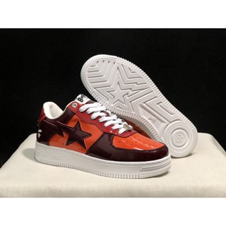 Original100% A Bathing Ape (BAPE) BAPE STA LOW รองเท้ากีฬา รองเท้าวิ่ง ใส่สบาย ทนต่อการสึกหรอ