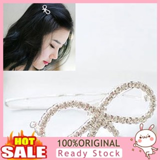 [B_398] Fashion Women Girls Crystal Butterfly Barrette Hair Clip Hairpin Gift