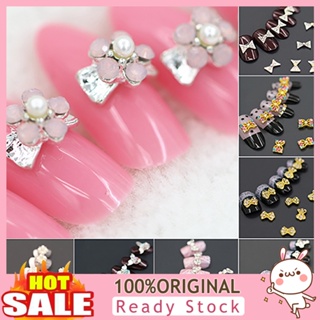 [B_398] 10Pcs 3D Alloy Manicure Rhinestone DIY Decorations Art Tips Stickers