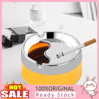 [B_398] Ash Storage Tray Rotatable Personality Metal Fancy Bright Color Ash Tray for Office