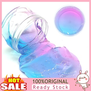 [B_398] Multicolor Clear Crystal Slime Stretchy Clay Stress Relieve Kids Toy