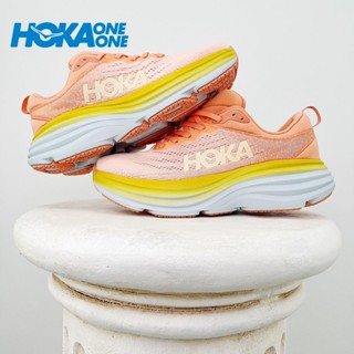 [พร้อมส่ง] Hoka One Bondi8 รองเท้าวิ่ง แบบเรียบง่าย สําหรับผู้ใหญ่