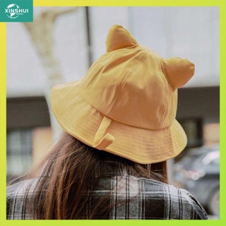 bucket hat หมวกชาวประมงผู้หญิงฤดูร้อนบางญี่ปุ่นดวงอาทิตย์ญี่ปุ่นหมวกกันแดดน่ารักปรับหมวกเด็กรุ่นเกาหลี