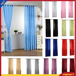 &lt;xiapimart&gt; ผ้าม่านสีพื้นแบบนุ่ม 100x250 เซนติเมตรสําหรับตกแต่งบ้าน